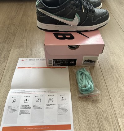 Nike Sb Dunk Low Diamond Supply Co Black Diamond