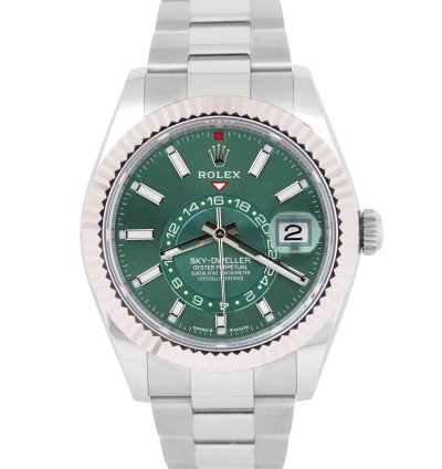 Rolex Sky-dweller Mar 2025 Papers Rolex Sky-dweller Green Oyster 42mm 336934 Box