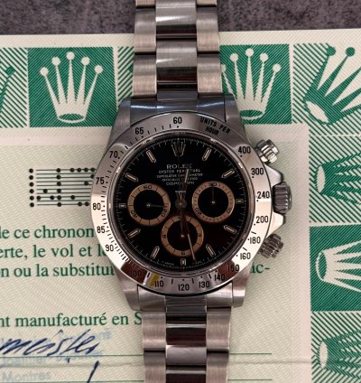 Rolex Daytona Ref 16520 Serial Patrizzi Dial Full Set Top Condition