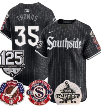 Frank Thomas Jersey 35 Chicago White Sox 125th Anniversary World Series Champions City Connect