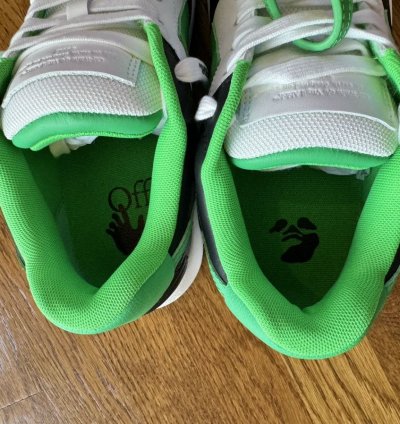 8 Off-white Out Of Office Green Black Ooo 41 Low Tops Logo