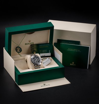 Rolex Daytona Reverse Panda Black Dial 40mm 126500ln Box Papers Mint Condition 2024