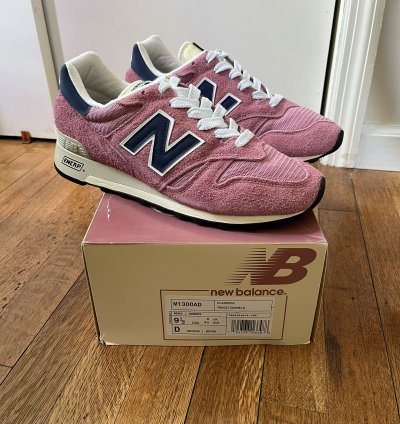Ald New Balance 1300 Made In The Usa In Pink Suede