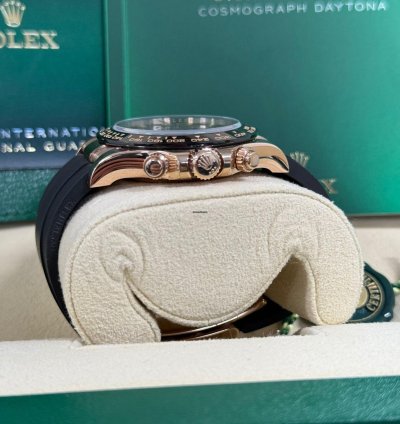 Rolex Daytona Rose Gold - Oysterflex - Chocolate - Unworn Box And Papers