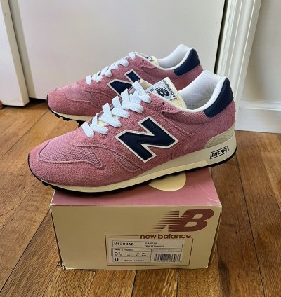 Ald New Balance 1300 Made In The Usa In Pink Suede