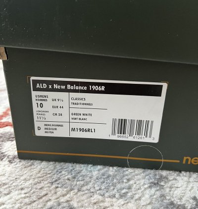 Ald New Balance 1906r - Green White
