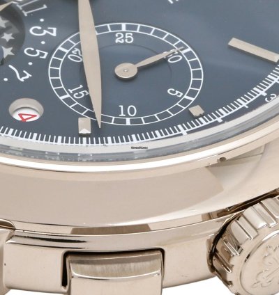 Patek Philippe Perpetual Calendar Chronograph 5270g-014 Manual Winding White Gold Good