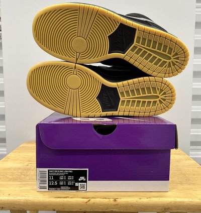 Nike Sb Dunk Low Fog Sz 11 Bq6817-010 New Skateboarding