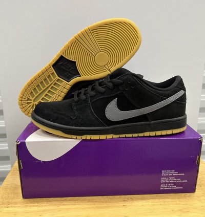 Nike Sb Dunk Low Fog Sz 11 Bq6817-010 New Skateboarding