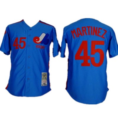 Montreal Expos Pedro Martinez Royal Throwback Jersey