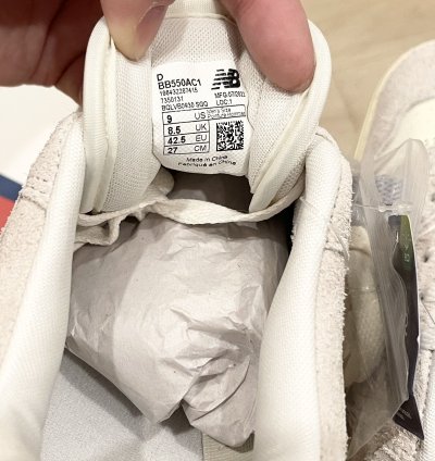 Ald New Balance 550 Basketball Oxfords Grey Size 9
