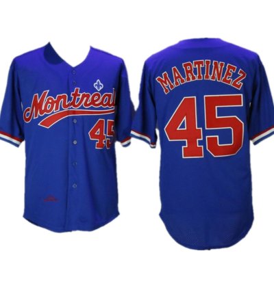 Montreal Expos Pedro Martinez Royal Throwback Mesh Jersey