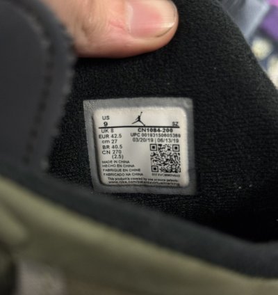 Jordan 6 Travis Scott Olive cn1084-200 Og Size 9