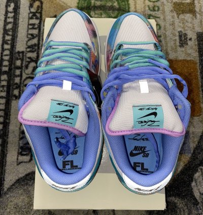 Nike Sb Dunk Low Futura Laboratories Bleached Aqua
