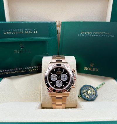 Rolex Daytona Rose Gold Black Dial 126505 Unworn 2024