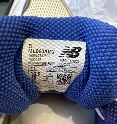 Ald New Balance 860v2 blue White