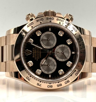 Rolex Daytona Rose Gold Black Diamond Dial 126505 Unworn 2024