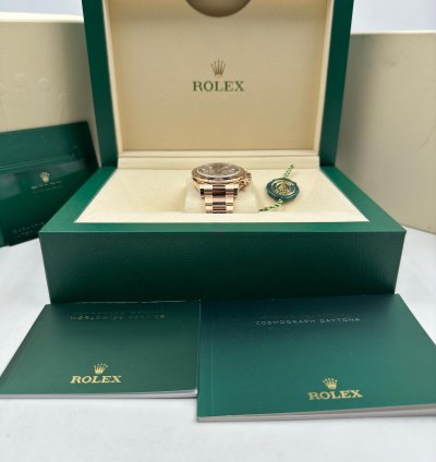 Rolex Daytona Rose Gold Black Diamond Dial 126505 Unworn 2024