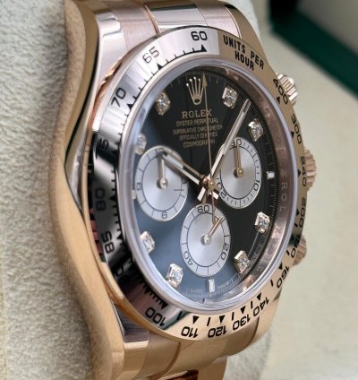 Rolex Daytona Rose Gold Black Diamond Dial 126505 Unworn 2024