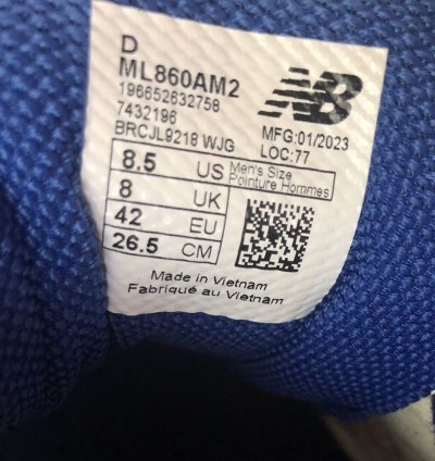 Ald New Balance 860v2 - In Hand