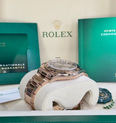 Rolex Daytona Rose Gold Black Diamond Dial 2024