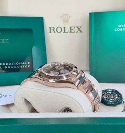Rolex Daytona Rose Gold Black Diamond Dial 2024