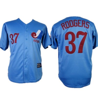 Montreal Expos Steve Rodgers Blue Throwback Jersey