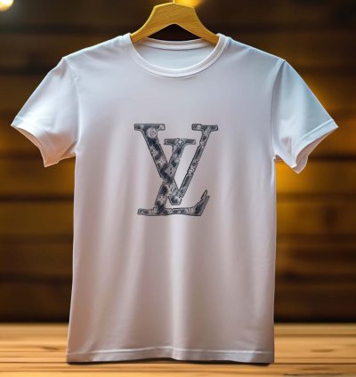 Lv Louis Vuitton Logo Mens Tshirt Size Usa