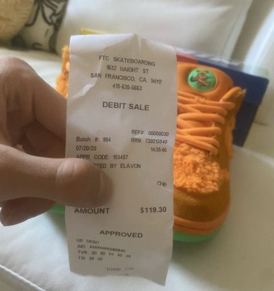 Nike Sb Dunk Low Grateful Dead Orange Ftc Sf