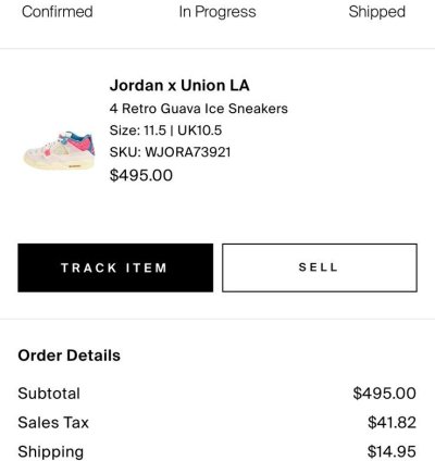 Jordan Four Union Guava Colorway