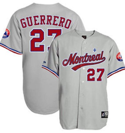 Montreal Expos Vladimir Guerrero Gray Throwback Jersey