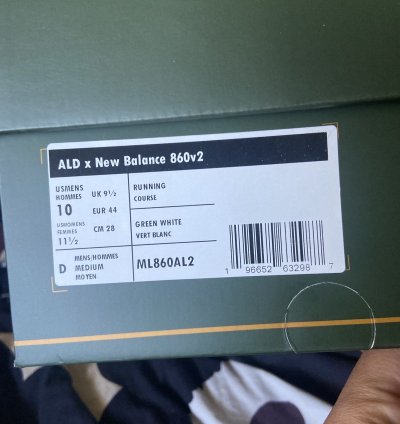 Ald New Balance Nb 860v2 Green