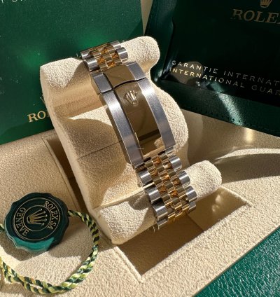 Rolex Sky-dweller New 2023 White Dial Two Tone Yellow Gold Jubilee Bracelet Fluted Bezel