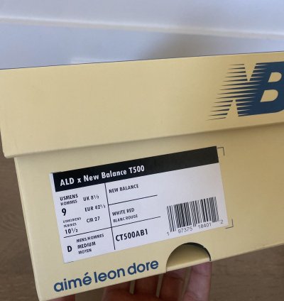 Ald New Balance T500 White Red