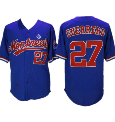 Montreal Expos Vladimir Guerrero Royal Throwback Jersey