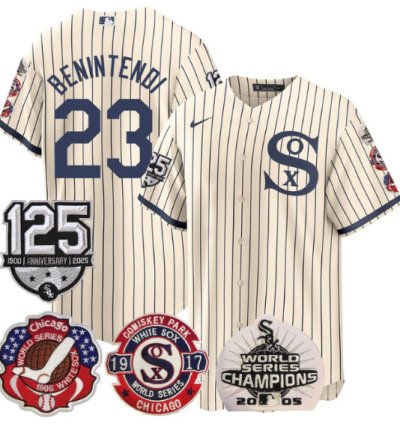 Andrew Benintendi Jersey 23 Chicago White Sox 125th World Series Champions Field Of Dream