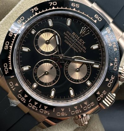 Rolex Daytona Rose Gold Daytona Black Dial