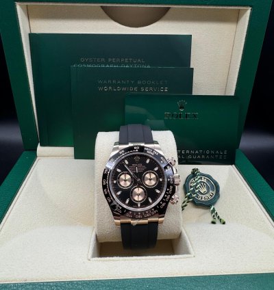 Rolex Daytona Rose Gold Daytona Black Dial