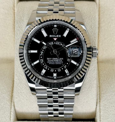 Rolex Sky-dweller New 2024 Sky-dweller 42mm 336934 Stainless Steel Jubilee Black Dial