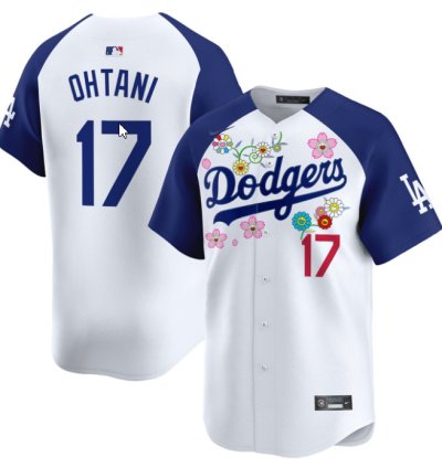 Shohei Ohtani kanji Jersey 17 Dodgers X Takashi Murakami 2025 Vapor Stitched Alternate