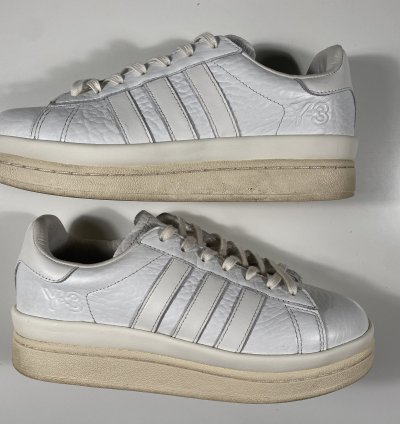 Adidas -3 Hicho Lowtop Leather Platform Sneakers White