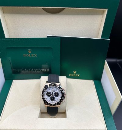Rolex Daytona Rose Gold Meteorite Dial Oysterflex
