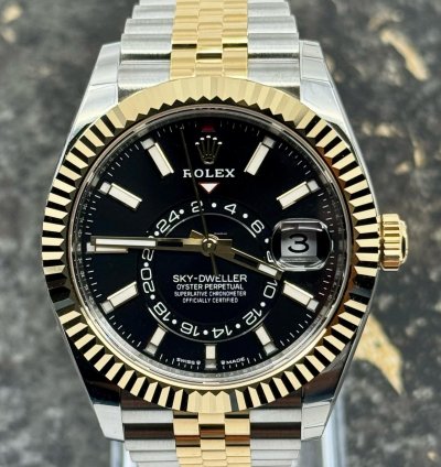 Rolex Sky-dweller New 2025 - Full Stickers - Sky-dweller - Black Dial - Jubilee - 336933