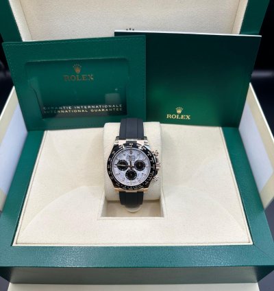 Rolex Daytona Rose Gold Meteorite Dial Oysterflex