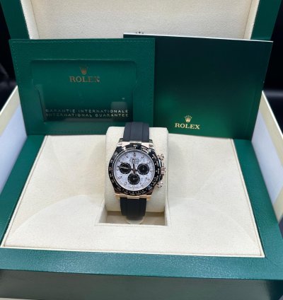 Rolex Daytona Rose Gold Meteorite Dial Oysterflex