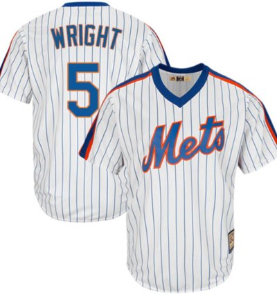 New York Mets David Wright White Throwback Pullover Jersey