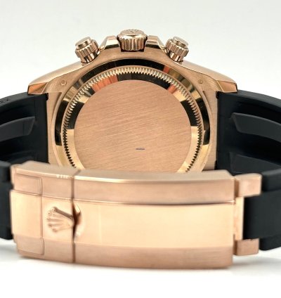 Rolex Daytona Rose Gold Oysterflex Black Dial 126515ln Unworn 2024