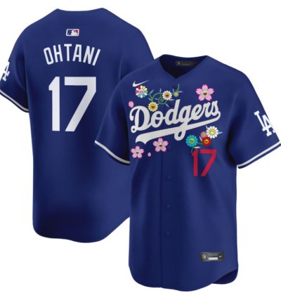 Shohei Ohtani Jersey 17 Dodgers X Takashi Murakami 2025 Vapor Limited Stitched Royal