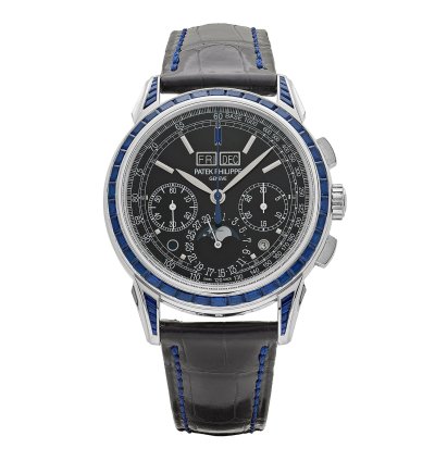 Patek Philippe Perpetual Calendar Chronograph Grand Complications 5271 11p-001 Moon Phases Platinum Black Dial Sapphire Bezel