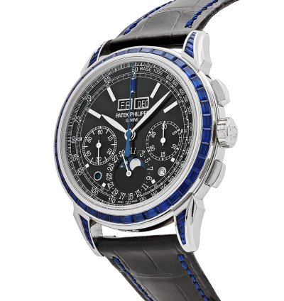Patek Philippe Perpetual Calendar Chronograph Grand Complications 5271 11p-001 Moon Phases Platinum Black Dial Sapphire Bezel